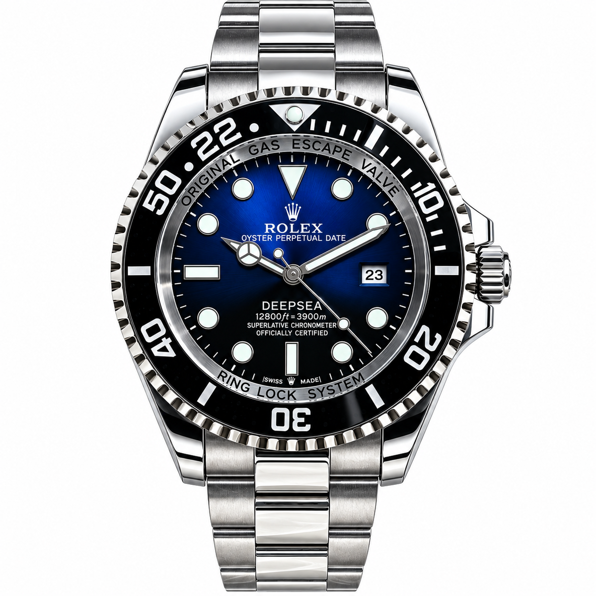 Luxury-Style Men’s Rolex GMT & Dive Automatic Watch with Date Display