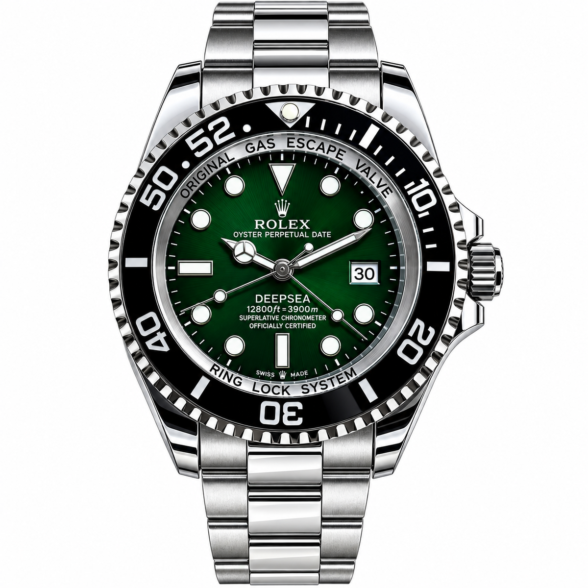 Luxury-Style Men’s Rolex GMT & Dive Automatic Watch with Date Display