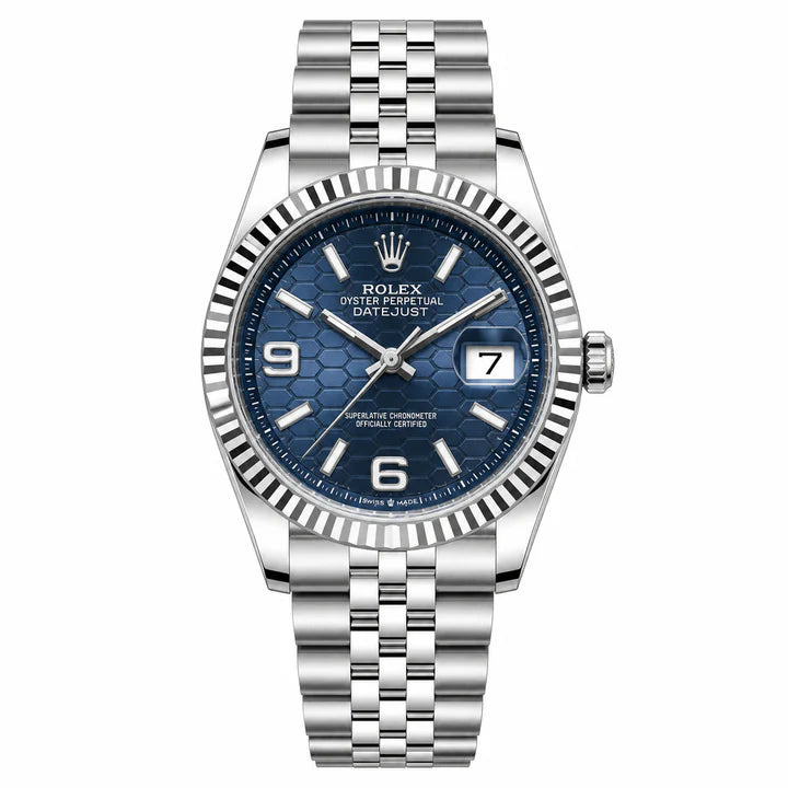 Rolex Datejust 36 — Fluted Bezel Jubilee Bracelet Watch