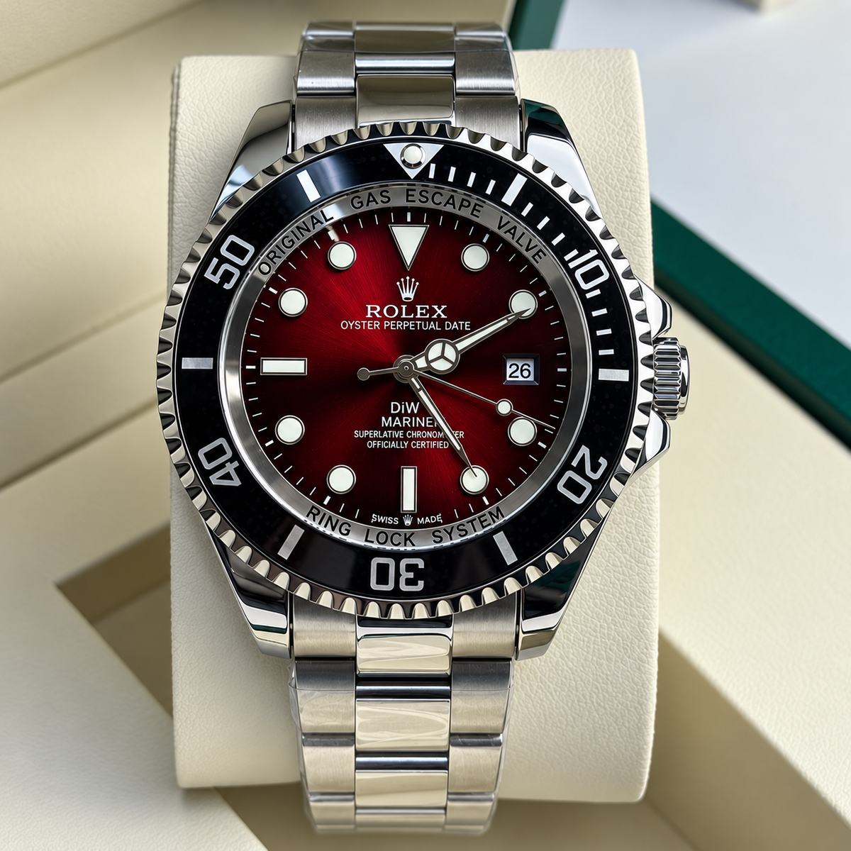 Luxury-Style Men’s Rolex GMT & Dive Automatic Watch with Date Display