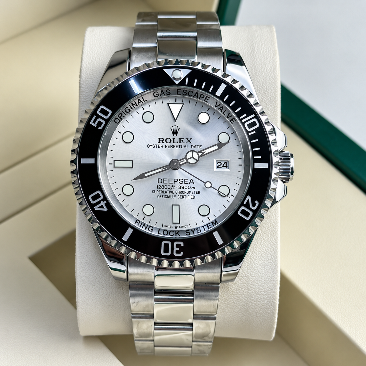Luxury-Style Men’s Rolex GMT & Dive Automatic Watch with Date Display