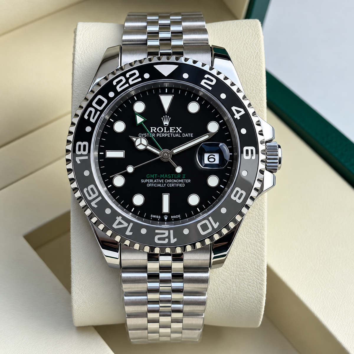 Luxury-Style Men’s Rolex GMT & Dive Automatic Watch with Date Display
