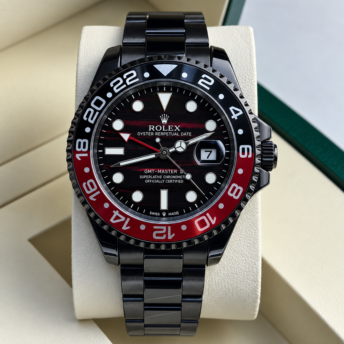 Luxury-Style Men’s Rolex GMT & Dive Automatic Watch with Date Display