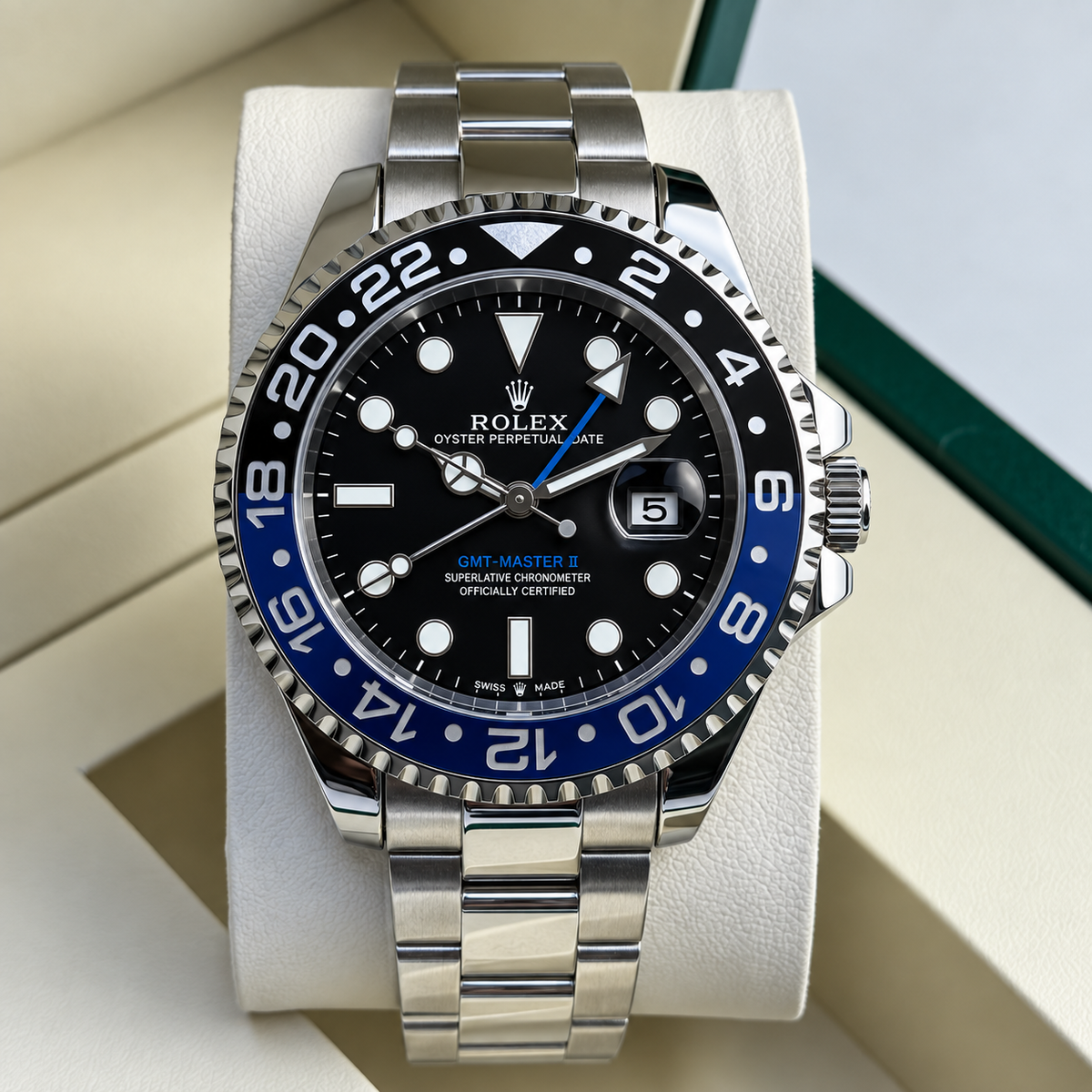 Luxury-Style Men’s Rolex GMT & Dive Automatic Watch with Date Display
