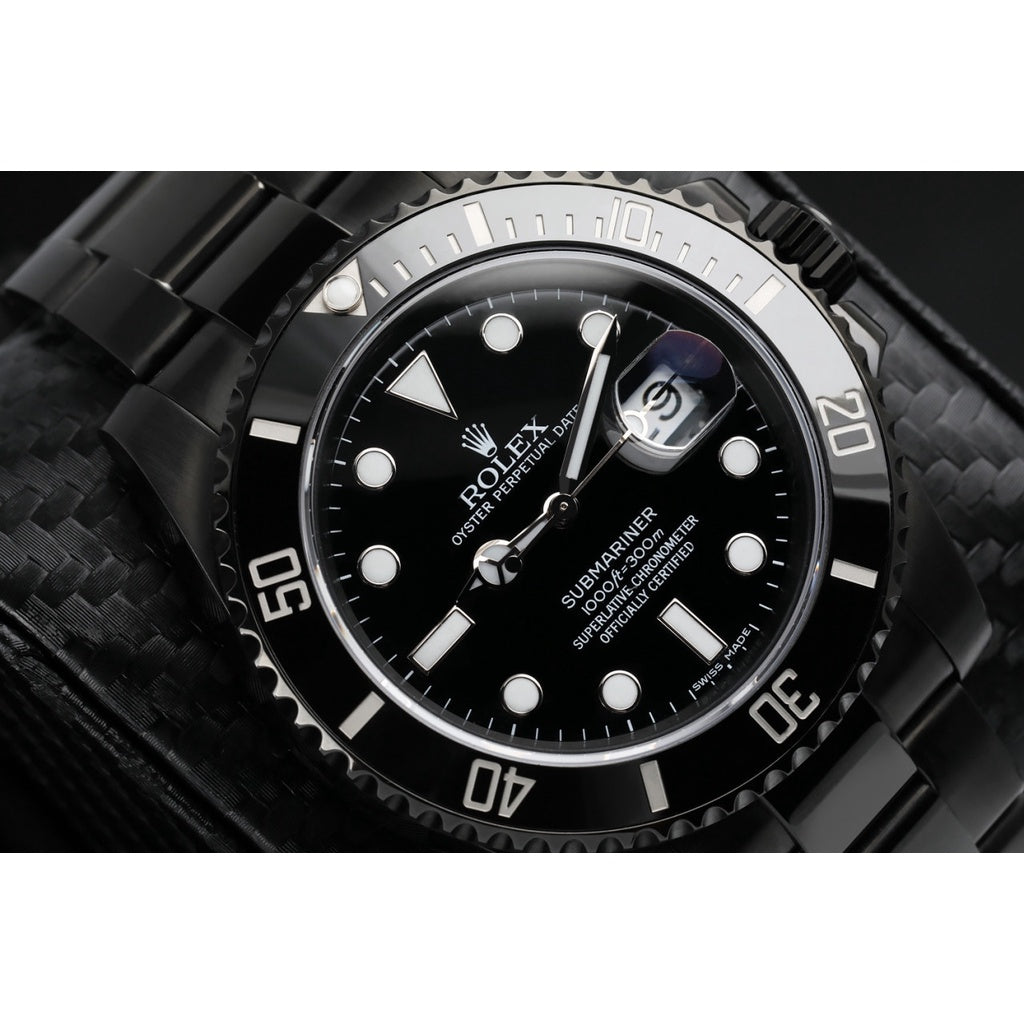 [PURE BLACK] SUBMARINE AUTOMATIC WATCH FOR MAN