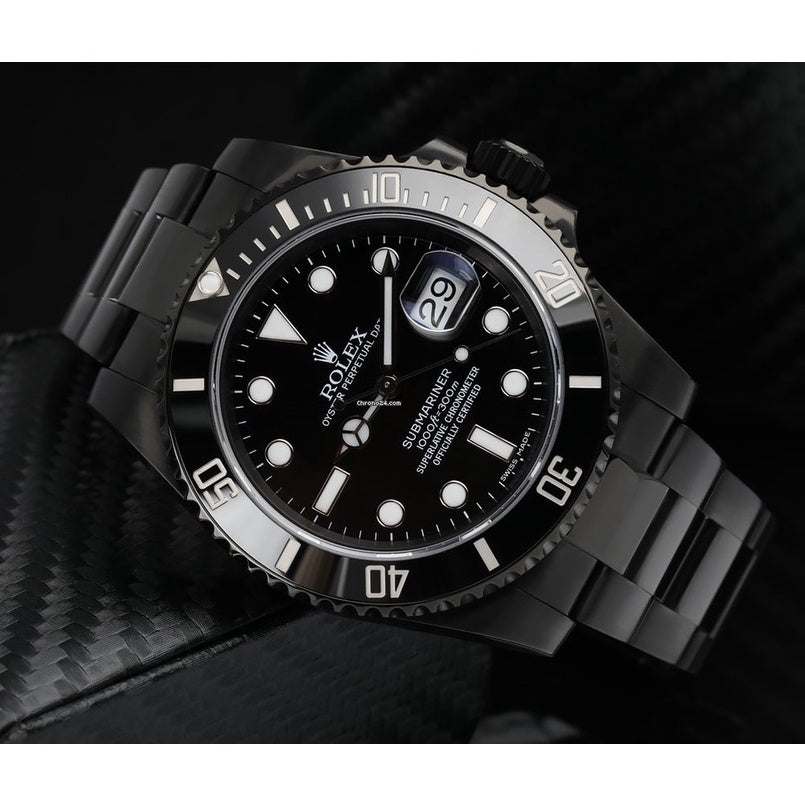 [PURE BLACK] SUBMARINE AUTOMATIC WATCH FOR MAN