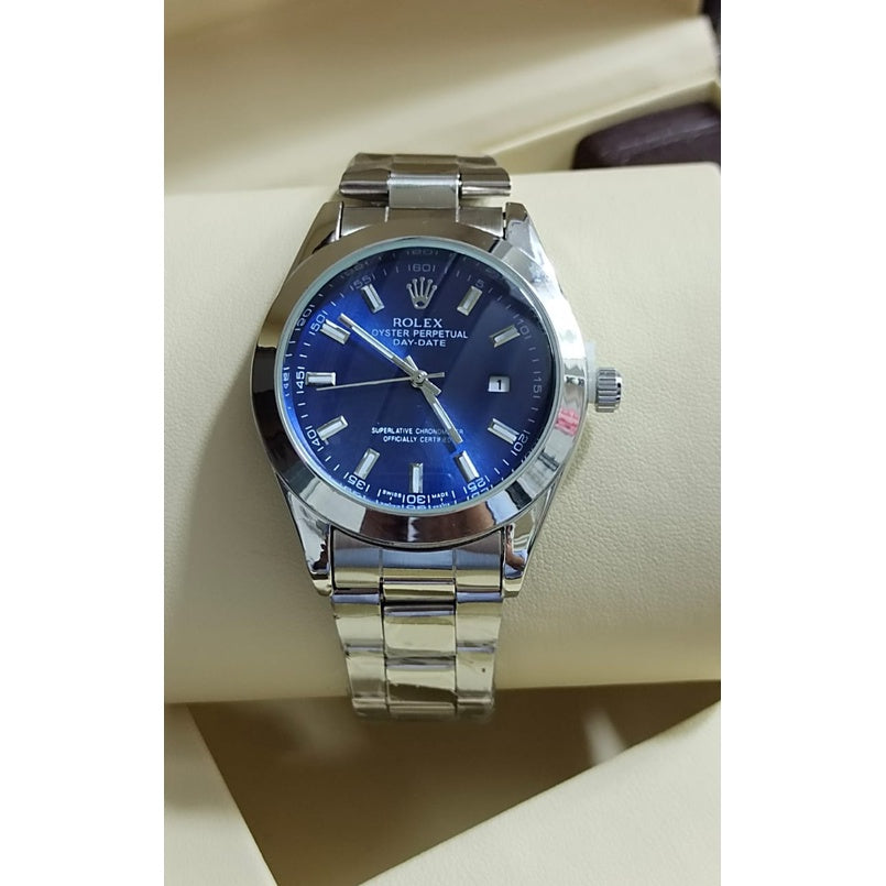 Rolex Date just jam tangan Lelaki Quartz Analog stainless steel Watches for men's with 38mm diameter free box