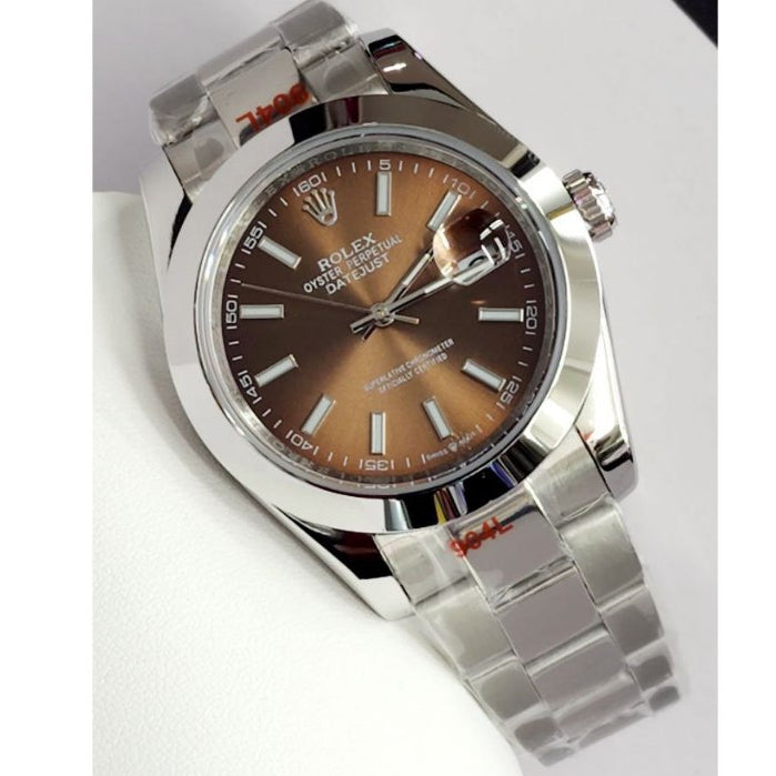 arabic Date just MEN AUTOMATIC  121 COPY ORIGINAL  JAPAN MOVEMENT  Glass minral  With date New Stock