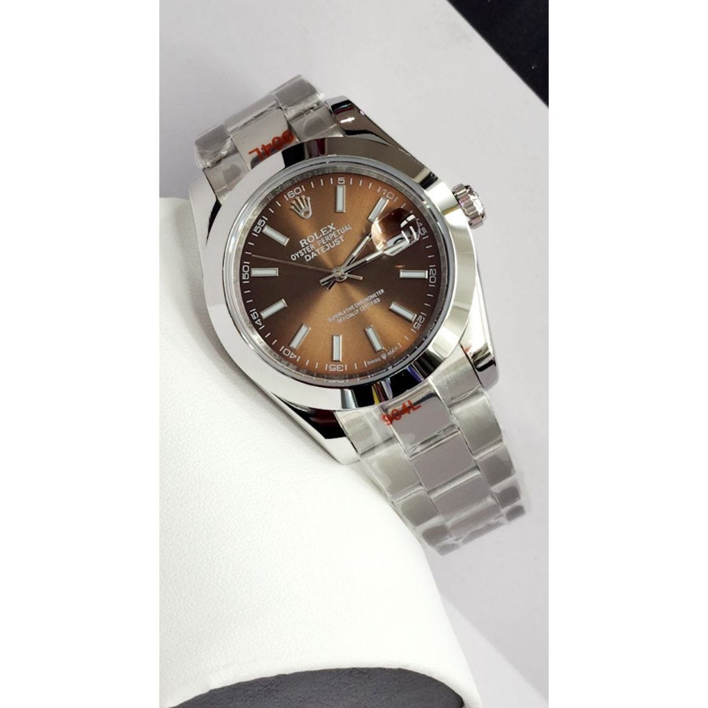 arabic Date just MEN AUTOMATIC  121 COPY ORIGINAL  JAPAN MOVEMENT  Glass minral  With date New Stock