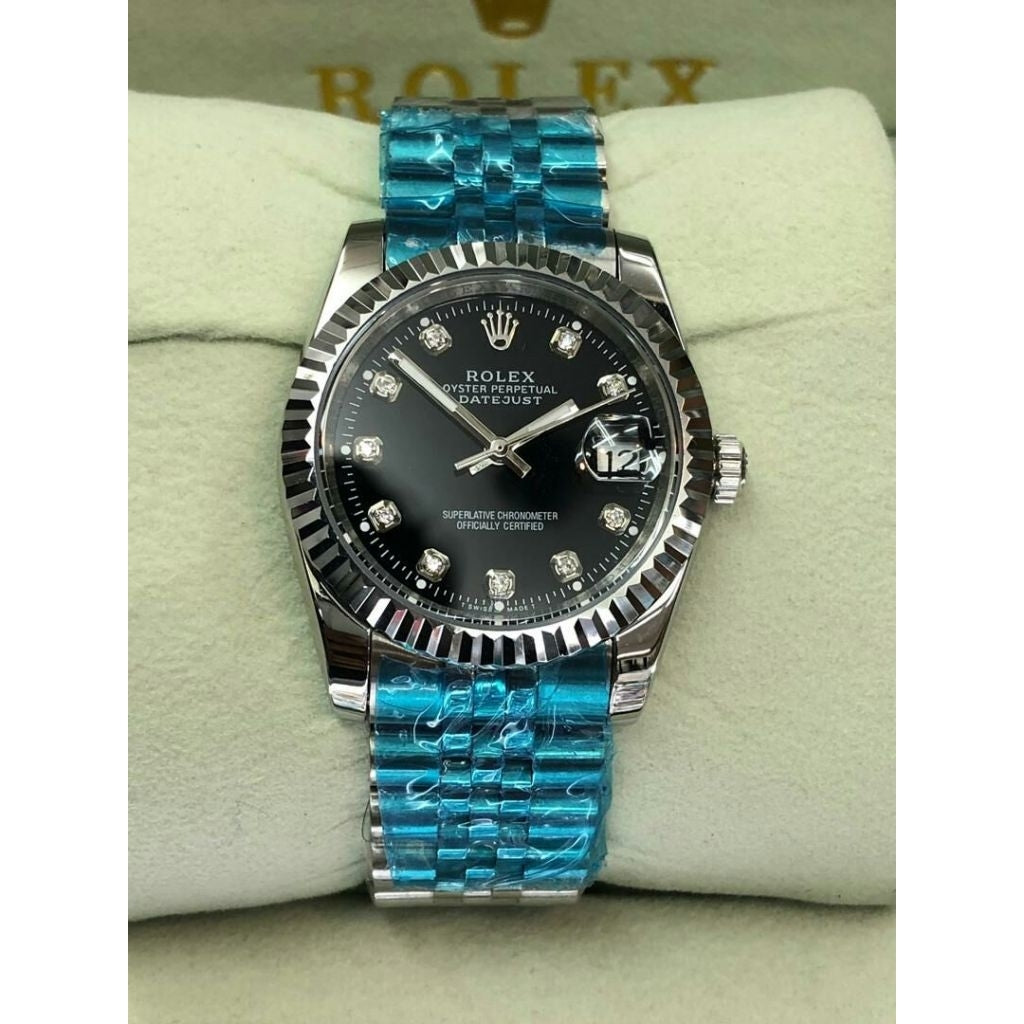 100% original Rolex date just jam tangan Lelaki Automatik watches for men's 36mm diameter with box stainless Steel jam