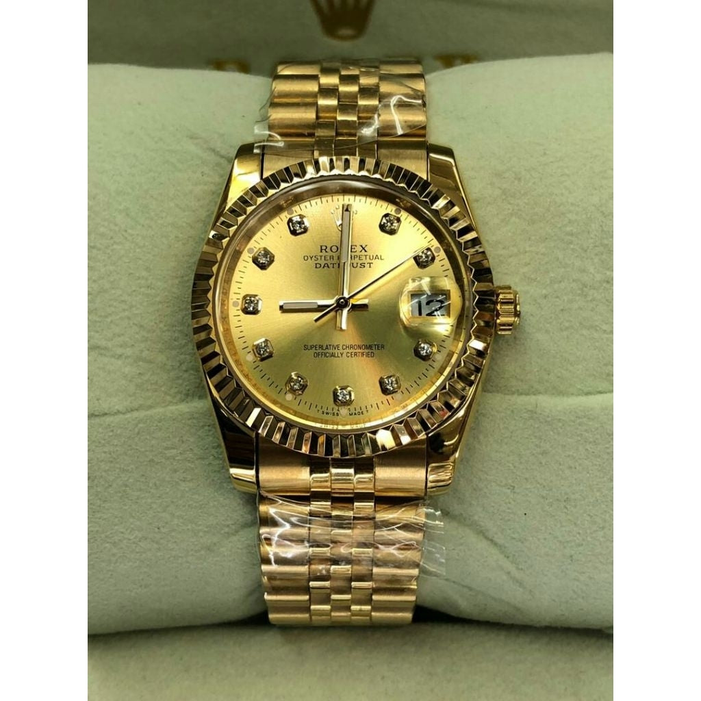 100% original Rolex date just jam tangan Lelaki Automatik watches for men's 36mm diameter with box stainless Steel jam