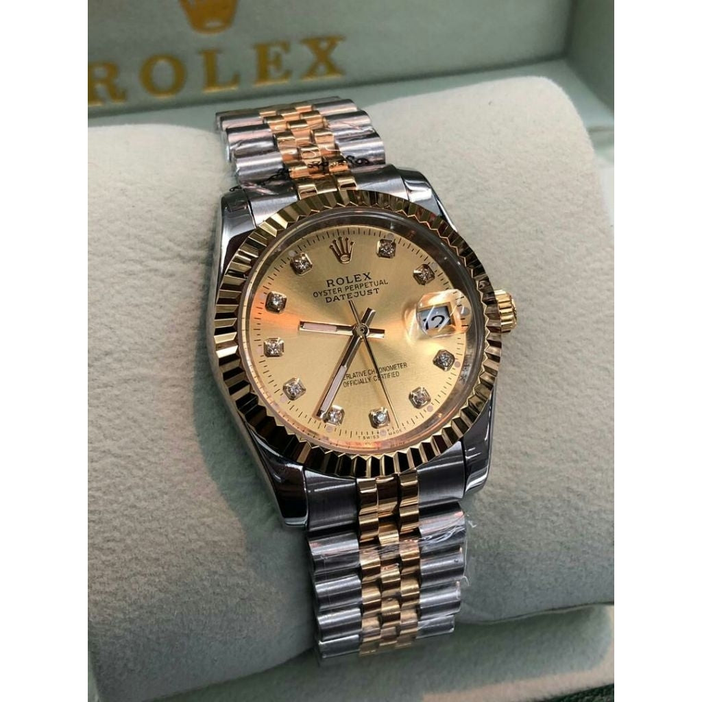 100% original Rolex date just jam tangan Lelaki Automatik watches for men's 36mm diameter with box stainless Steel jam