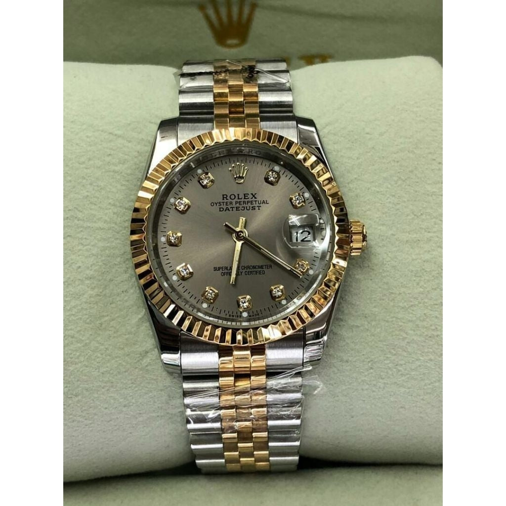 100% original Rolex date just jam tangan Lelaki Automatik watches for men's 36mm diameter with box stainless Steel jam