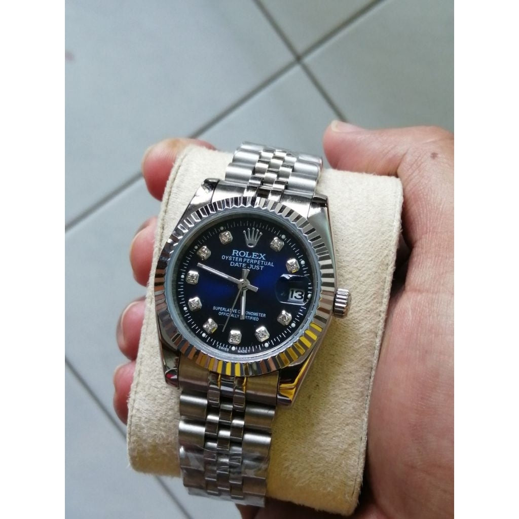 100% original Rolex date just jam tangan Lelaki Automatik watches for men's 36mm diameter with box stainless Steel jam