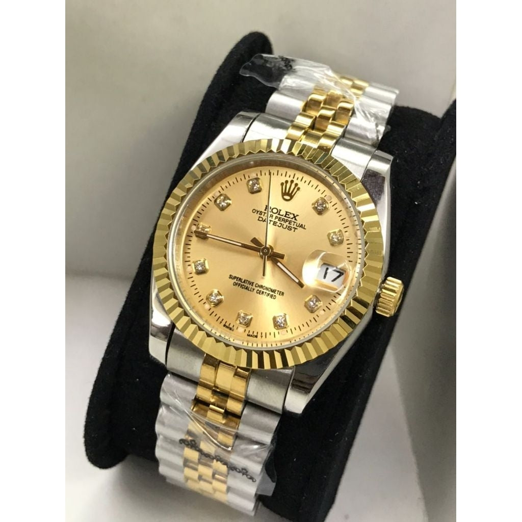 100% original Rolex date just jam tangan Lelaki Automatik watches for men's 36mm diameter with box stainless Steel jam