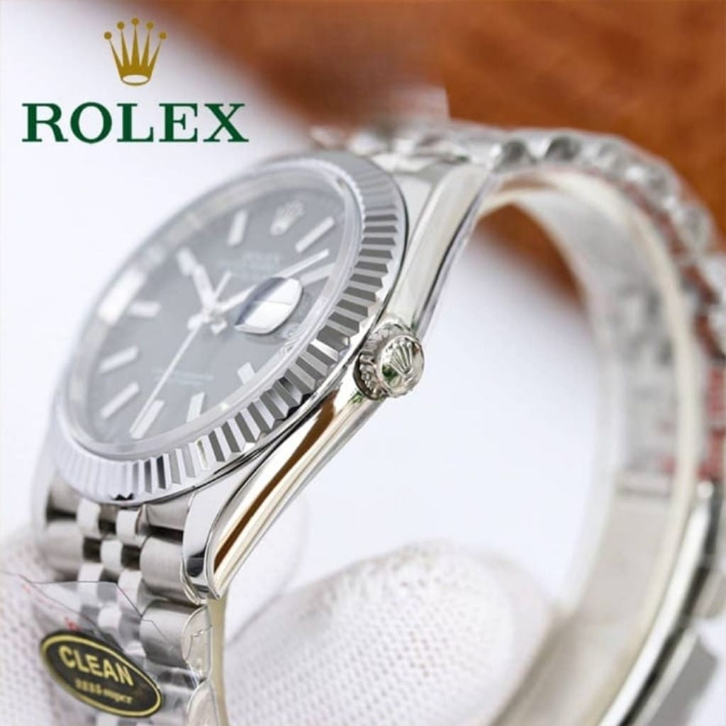 original Rolex date just jam tangan Lelaki Automatik watches for men's 36mm diameter warna silver stainless Steel jam