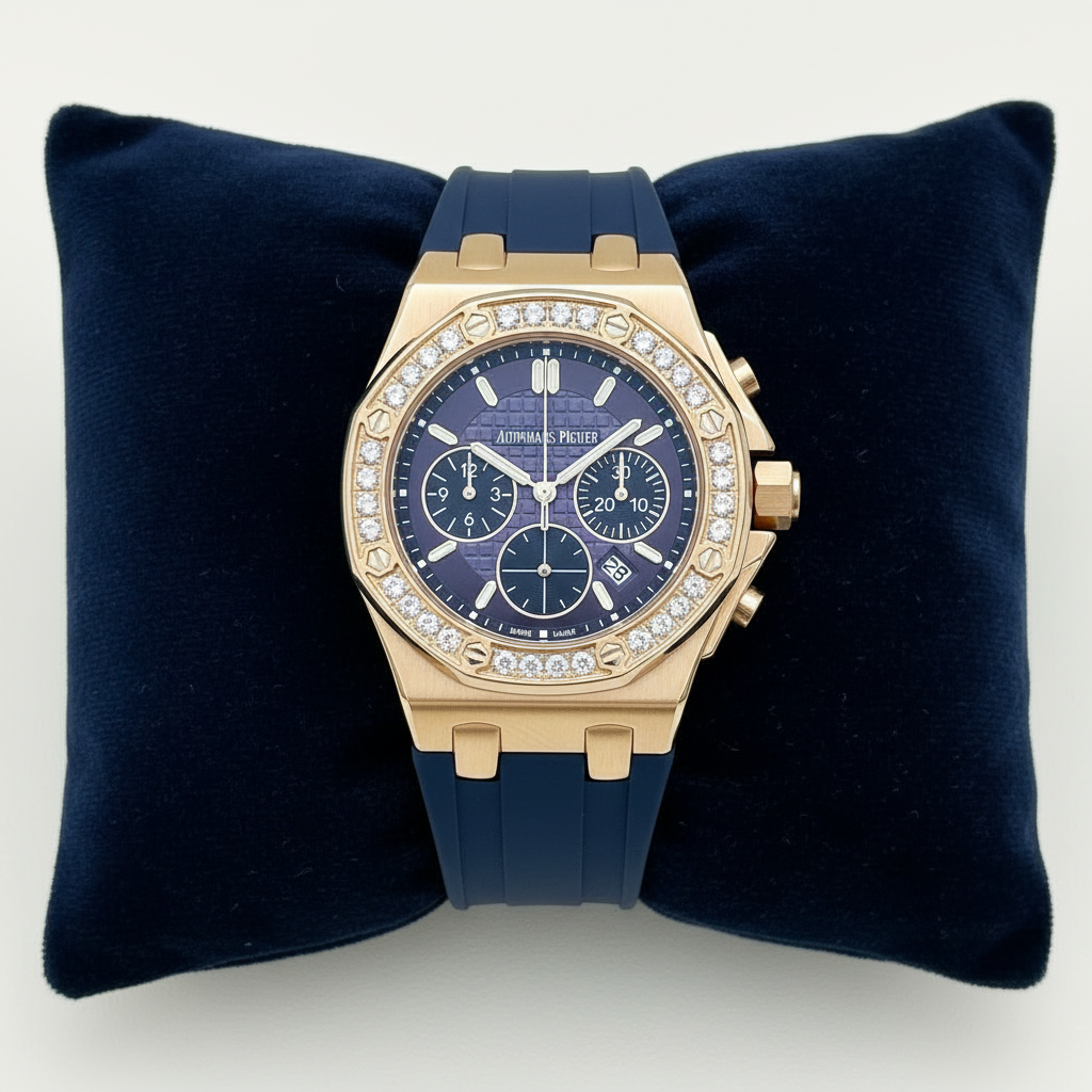 Navy Velvet Flat Lay