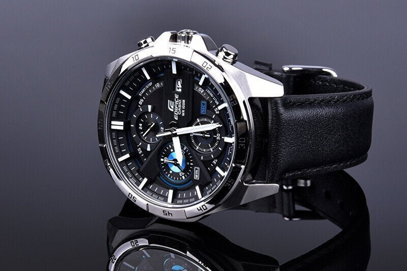 Casio Edifice EFR-556 Chronograph Leather Watch For Men All Functions ( Limited Stock)