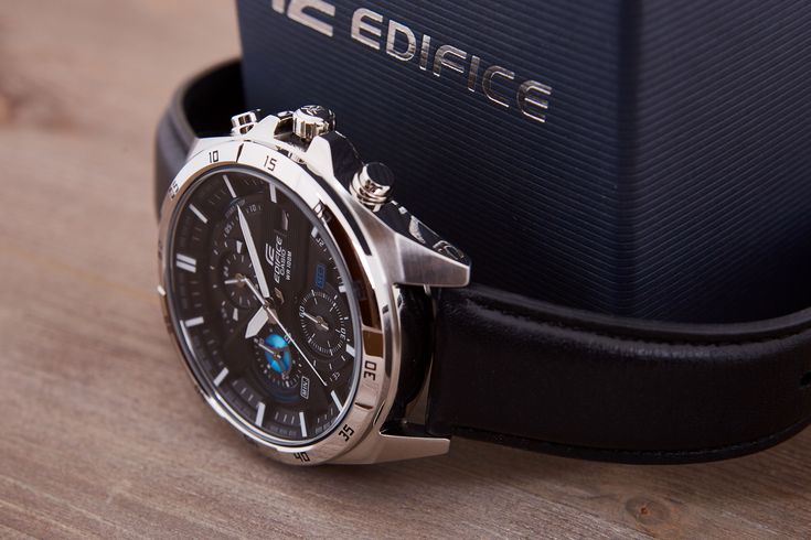 Casio Edifice EFR-556 Chronograph Leather Watch For Men All Functions ( Limited Stock)