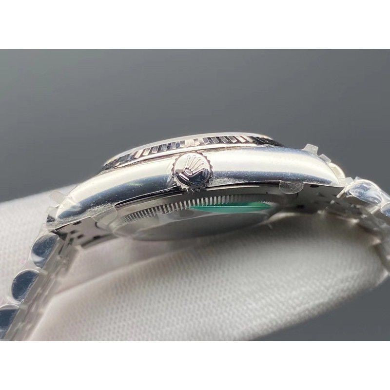 % premium quality rolex date just jam tangan Lelaki Automatik/ men's automatic watch silver black 36mm diameter